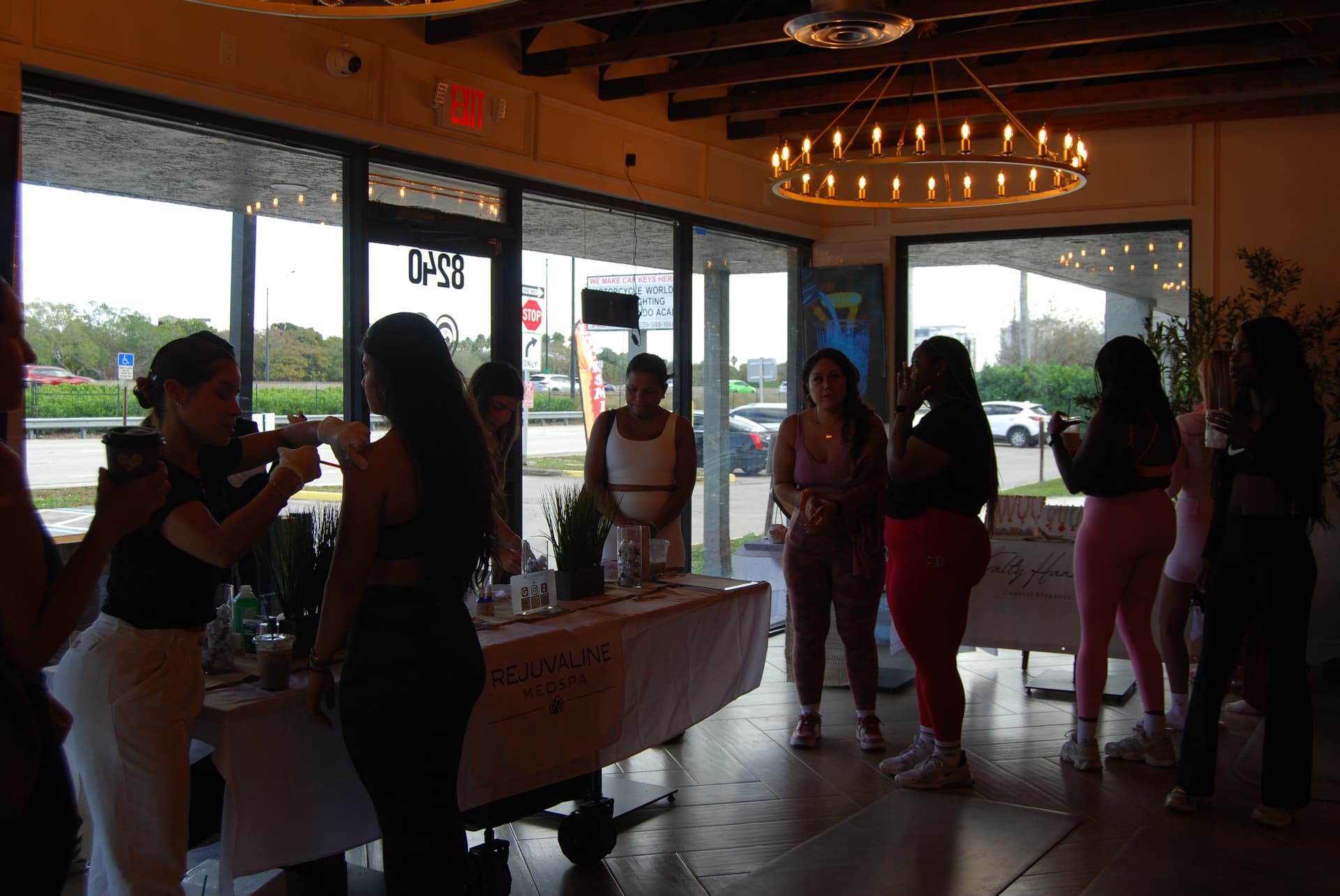 Glow Wellness pop-up event at a venue with vendors and attendees